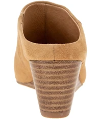 Andre Assous Wyatt Suede Wedge Mules