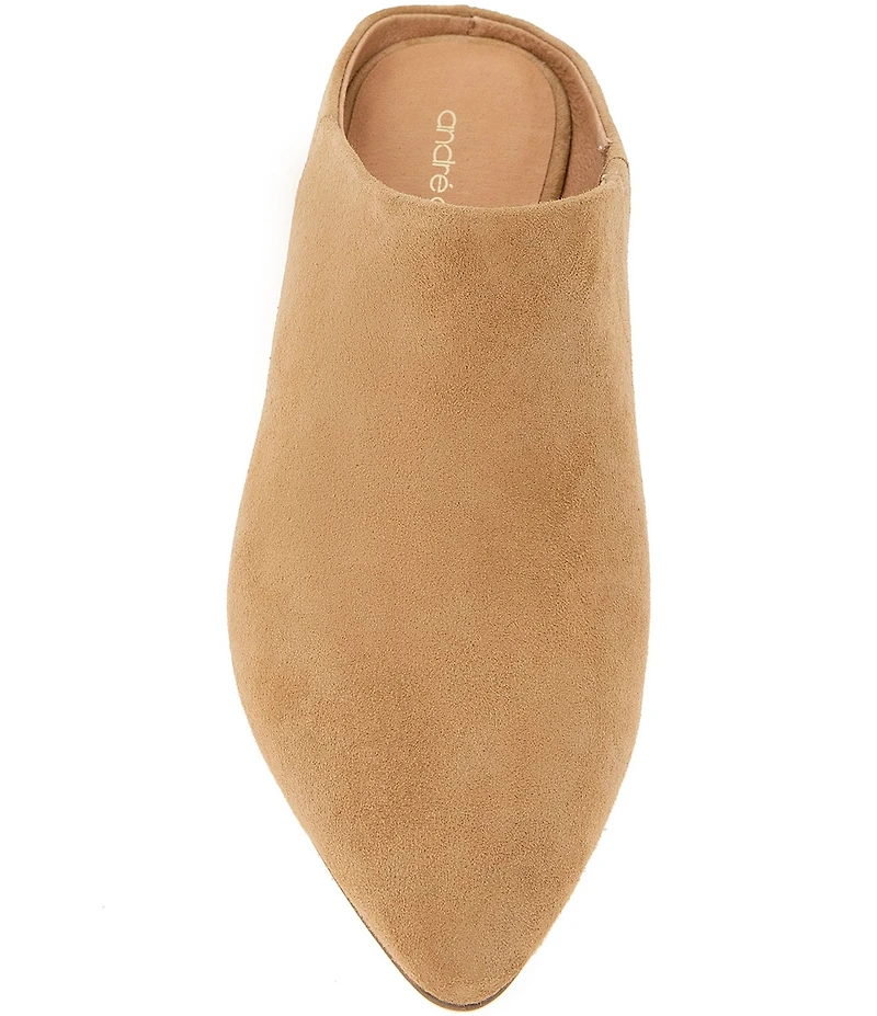 Andre Assous Wyatt Suede Wedge Mules