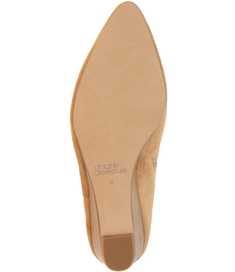 Andre Assous Wyatt Suede Wedge Mules