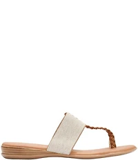 Andrea Assous Neo Linen Elastic Toe Ring Thong Sandals