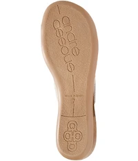 Andrea Assous Neo Linen Elastic Toe Ring Thong Sandals