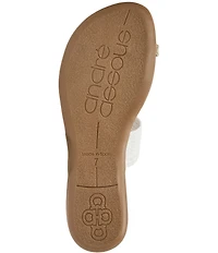 Andrea Assous Neo Stretch Raffia Toe Ring Thong Sandals