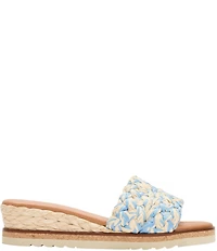 Andrea Assous Nessie Woven Wedge Slide Sandals