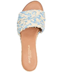 Andrea Assous Nessie Woven Wedge Slide Sandals