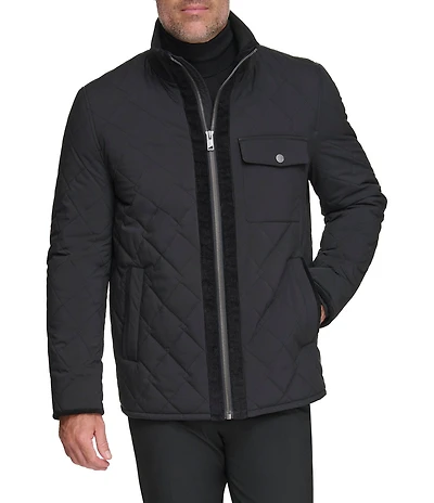 Andrew Marc Sport Amberg Corduroy Contrast Barn Jacket