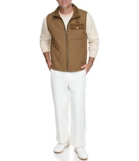 Andrew Marc Corduroy Contrast Barnet Vest