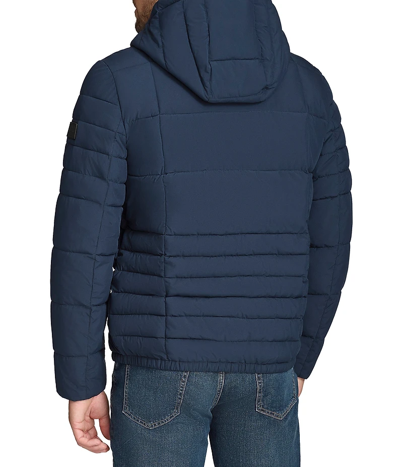 Andrew Marc Sport Fitzroy Quilted Puffer Hooded Jacket