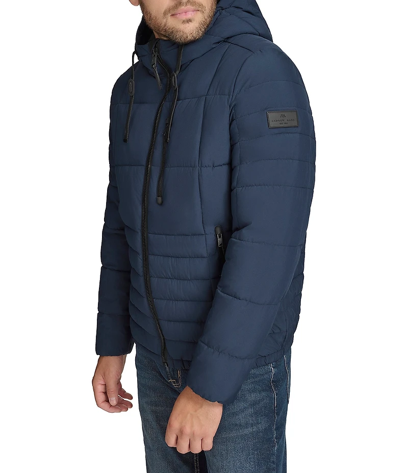 Andrew Marc Sport Fitzroy Quilted Puffer Hooded Jacket
