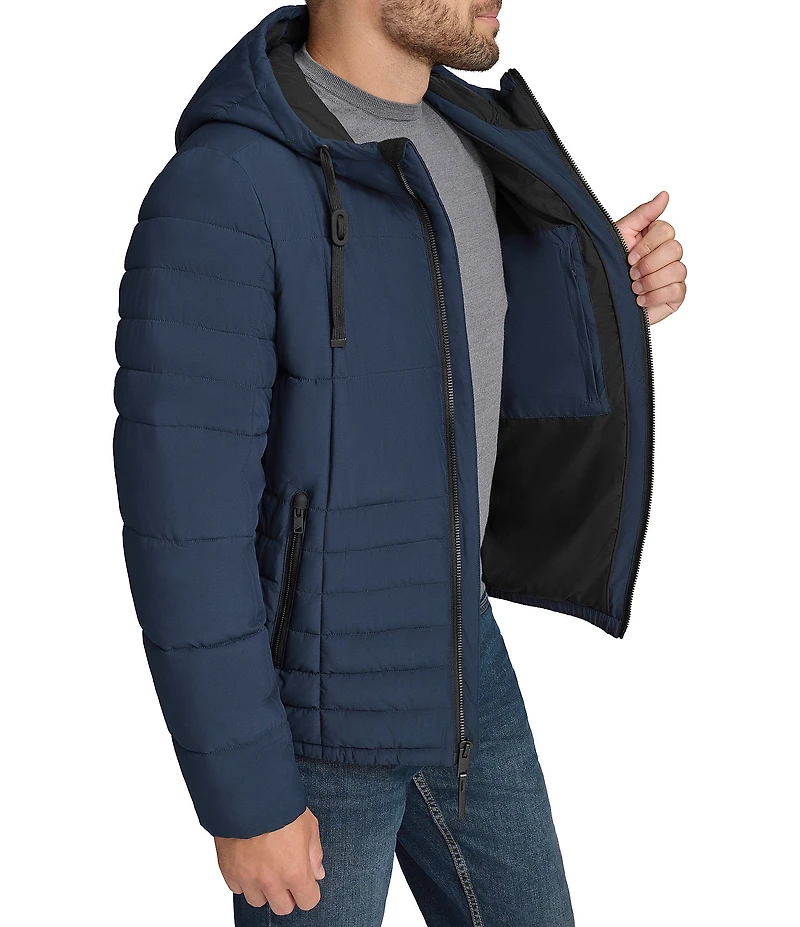 Andrew Marc Sport Fitzroy Quilted Puffer Hooded Jacket