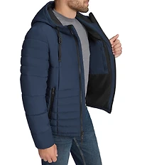 Andrew Marc Sport Fitzroy Quilted Puffer Hooded Jacket