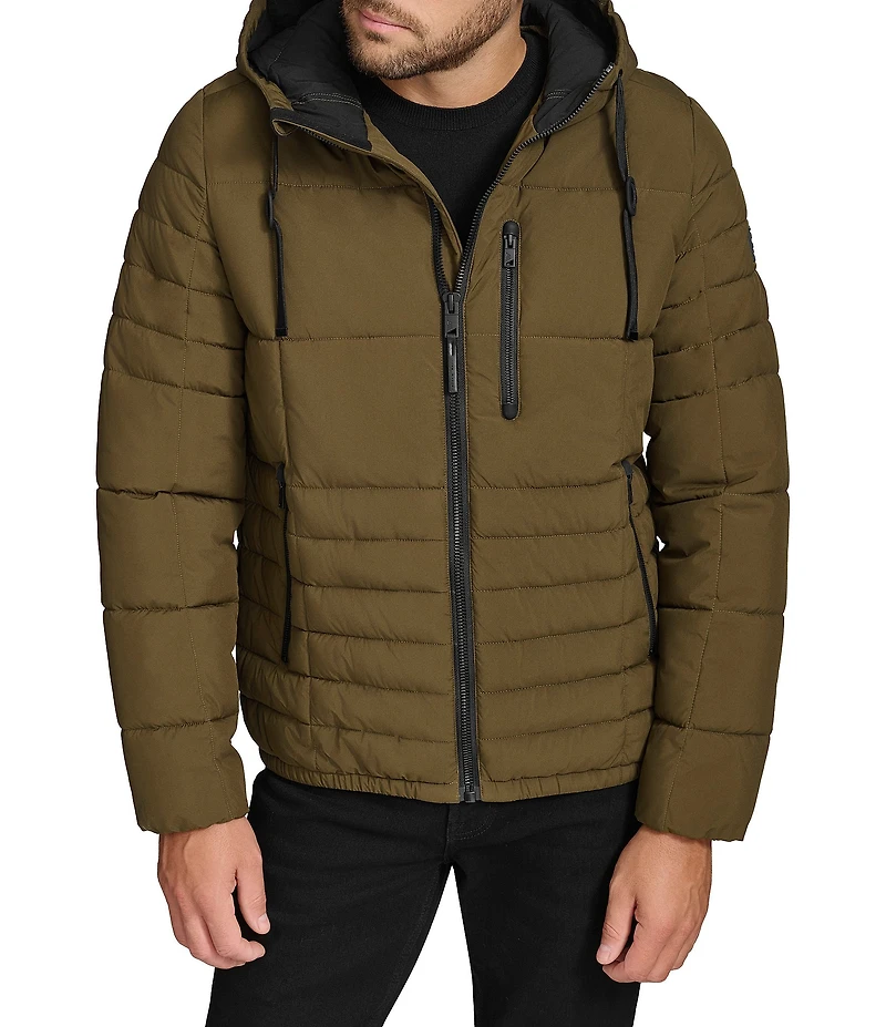 Andrew Marc Sport Fitzroy Quilted Puffer Hooded Jacket