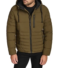 Andrew Marc Sport Fitzroy Quilted Puffer Hooded Jacket