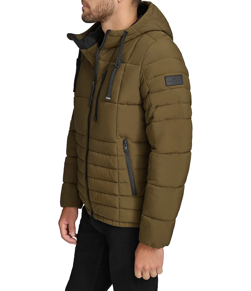 Andrew Marc Sport Fitzroy Quilted Puffer Hooded Jacket