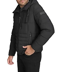 Andrew Marc Sport Fitzroy Quilted Puffer Hooded Jacket
