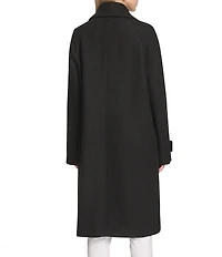 Andrew Marc Sport Jupiter Wool Blend Point Collar Balmacaan Coat