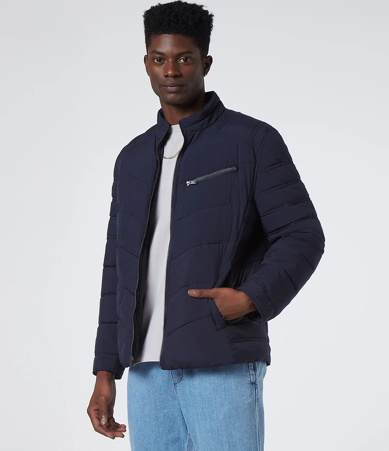Andrew Marc Sport Winslow Quilted Moto Jacket
