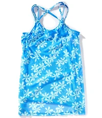 Angel Beach Big Girls Sleeveless Wild Daisy Mesh Swimsuit Cover-Up