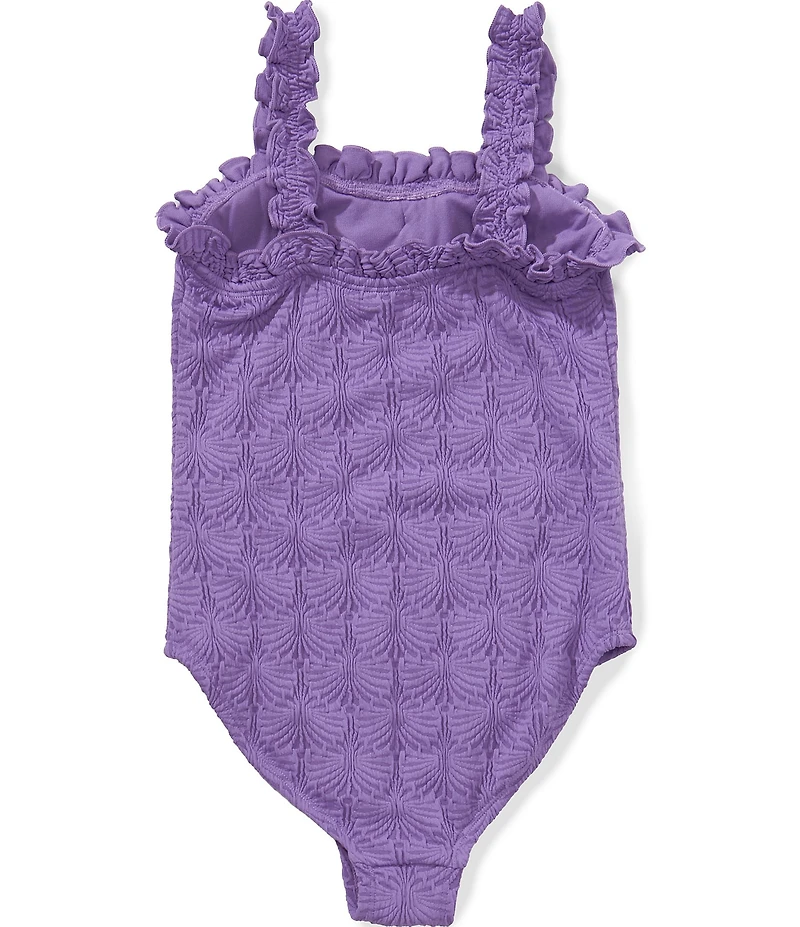 Angel Beach Big Girls Popcorn Scrunch One Piece Swimsuit