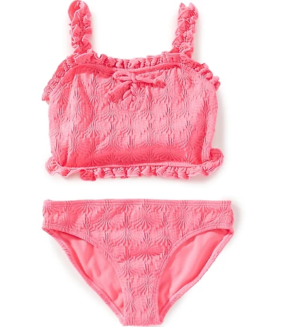 Angel Beach Girls Allover Popcorn Print Tankini Top & Bottom Two-Piece Set