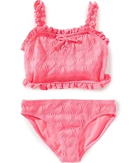 Angel Beach Girls Allover Popcorn Print Tankini Top & Bottom Two-Piece Set