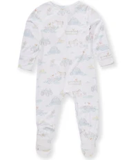 Angel Dear Baby Boys Bamboo Animal Party Print Footie Coverall