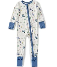 Angel Dear Baby Boys Long Sleeve Golf Things 2-Way Zipper Romper