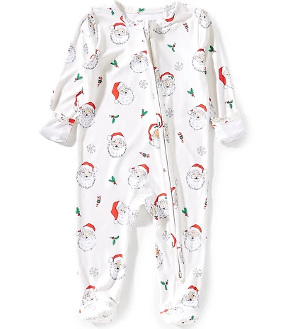 Angel Dear Baby Boys Long-Sleeve Santa Face-Printed Footed Coverall