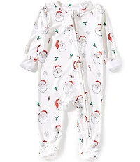 Angel Dear Baby Boys Long-Sleeve Santa Face-Printed Footed Coverall
