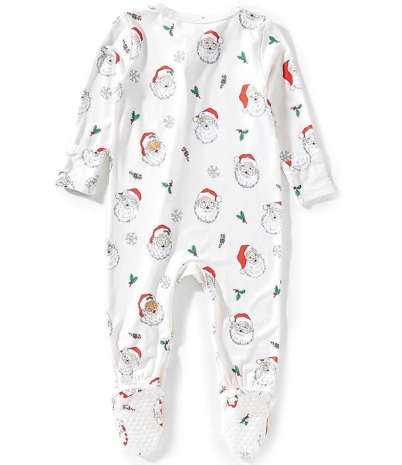 Angel Dear Baby Boys Long-Sleeve Santa Face-Printed Footed Coverall