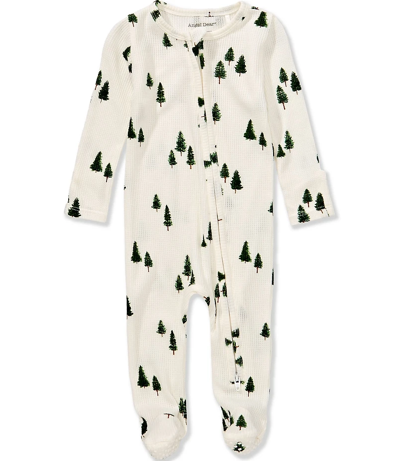 Angel Dear Baby Boys Long-Sleeve Tiny Forest Printed Footie Coverall
