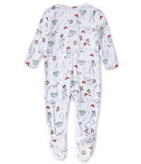 Angel Dear Baby Boys Long Sleeves Home Run Baseball Footed Coverall