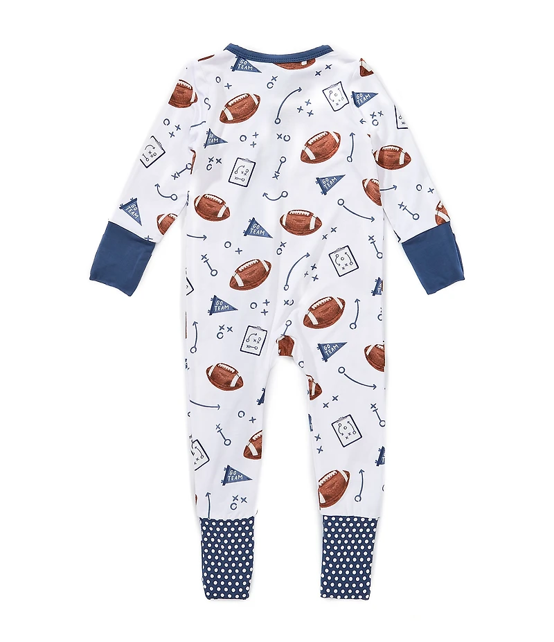 Angel Dear Baby Boys Touchdown 2 Way Zip Footie