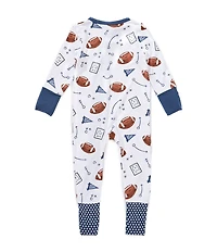 Angel Dear Baby Boys Touchdown 2 Way Zip Footie
