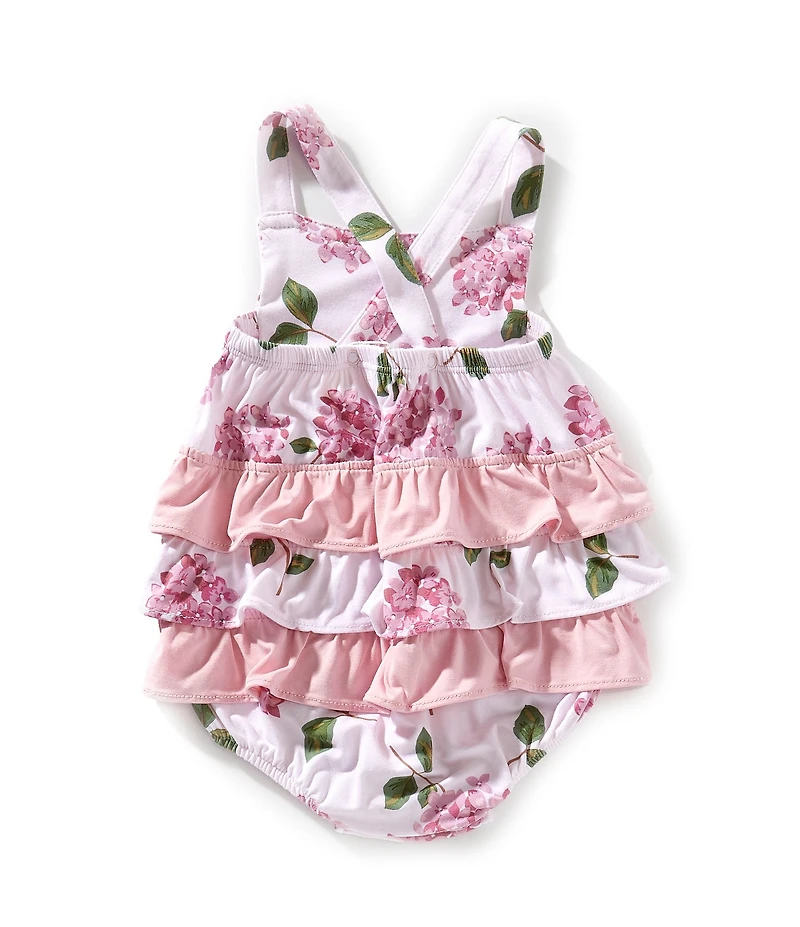 Angel Dear Baby Girls Hydrangeas Sunsuit Romper