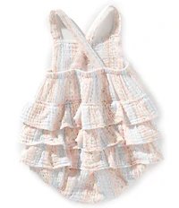 Angel Dear Baby Girls Ogee Floral Sunsuit Romper