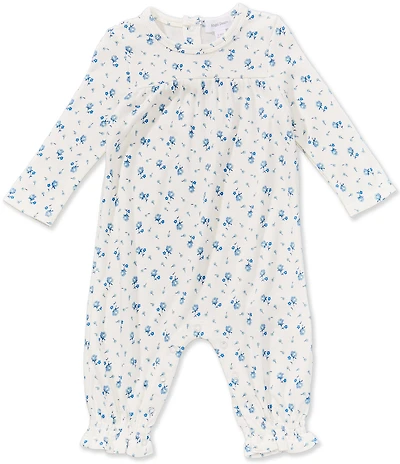 Angel Dear Baby Girls Joli Long Sleeve Rosette Romper