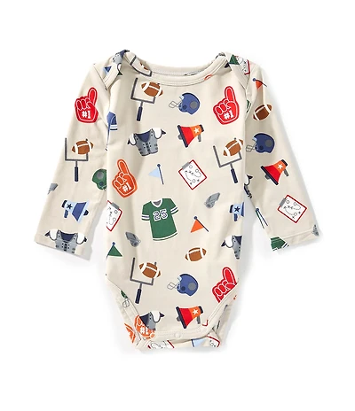 Angel Dear Baby Girls Long Sleeve Game Day Lap Shoulder Bodysuit