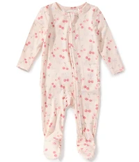 Angel Dear Baby Girls Long Sleeve Sweet Bow Cherries Coverall
