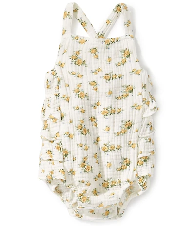Angel Dear Baby Girls Sunshine Roses Sunsuit Romper