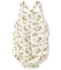 Angel Dear Baby Girls Sunshine Roses Sunsuit Romper