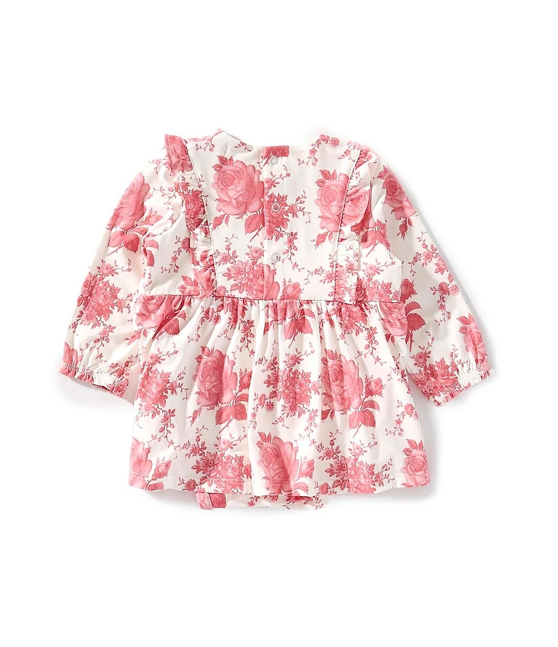 Angel Dear Baby Girls Vintage Rose Ruffle Bodysuit Dress