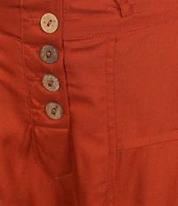 Angie Button Front Wide Leg Pants