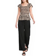 Angie Drawstring Wide Leg Pant