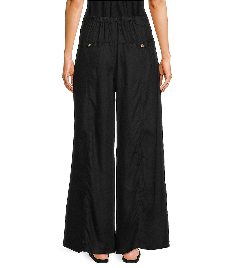 Angie Drawstring Wide Leg Pocket Pants