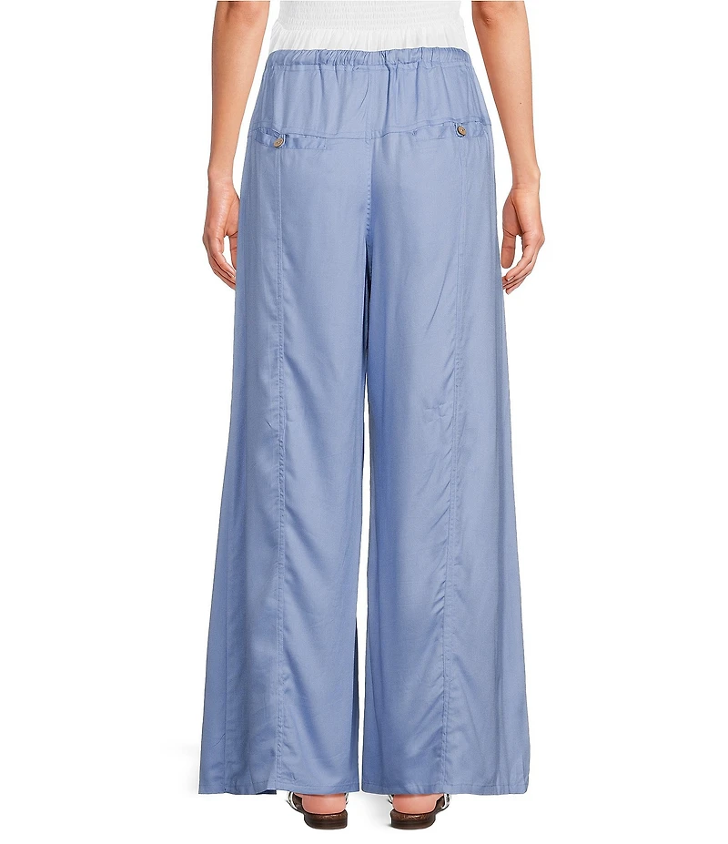 Angie Drawstring Wide Leg Pocket Pants