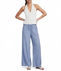 Angie Drawstring Wide Leg Pocket Pants