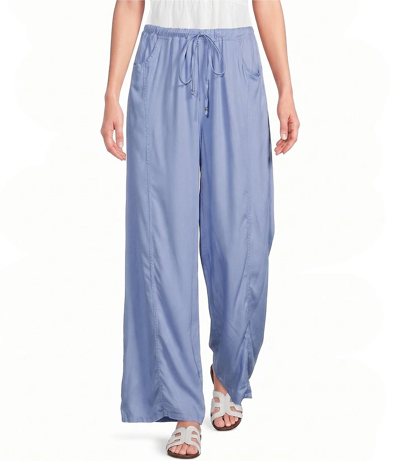 Angie Drawstring Wide Leg Pocket Pants
