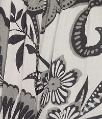 Angie Floral Printed Deep V-Neck Flutter Sleeve High Low Dress