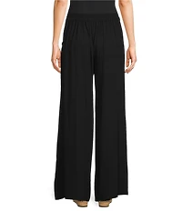 Angie Mid Rise Pull-On Straight Leg Pleated Front Pants