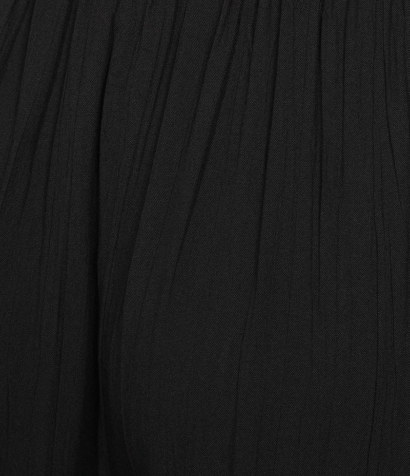 Angie Mid Rise Pull-On Straight Leg Pleated Front Pants
